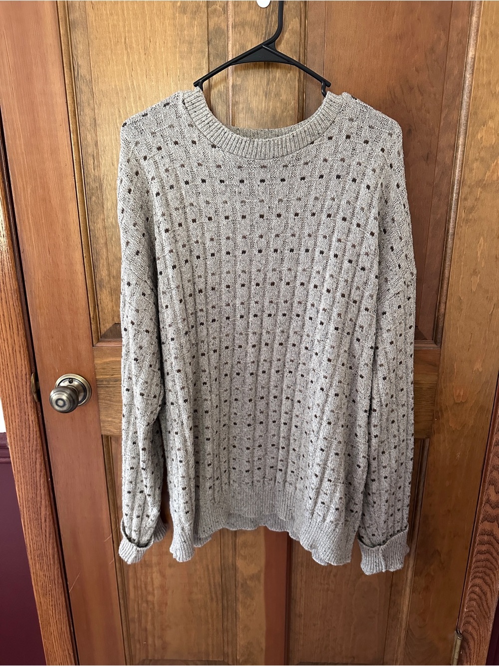 croft & barrow Neutral Knit Crewneck Sweater - Beige and Brown
